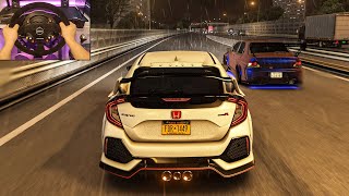 602HP Honda Civic Type R amp 633HP Mitsubishi Lancer EVO IX  Assetto Corsa  Thrustmaster T300 RS [upl. by Nelyaw]