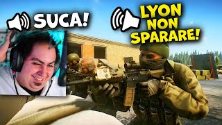 LYON FA UNO SCHERZO AI SUOI AMICI SU ESCAPE FROM TARKOV IN LIVE [upl. by Ynattib181]