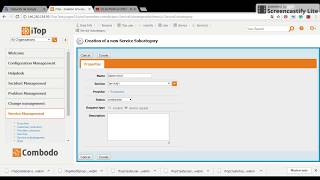iTop Combodo Create Sub Services 6 of 11 [upl. by Edina]