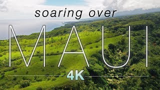 quotSOARING OVER MAUIquot 4K Hawaii Ambient Nature Relaxation Drone Film w Music  DJI Inspire2  80 Min [upl. by Helene948]