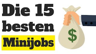 Minijobs Die 15 besten Minijobs 💰 [upl. by Assiluj]