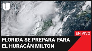 En vivo desde donde se espera que el huracán Milton toque tierra así son las evacuaciones [upl. by Iamhaj]