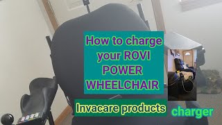 How to charge your Invacare rovi power wheelchair [upl. by Enilesor511]