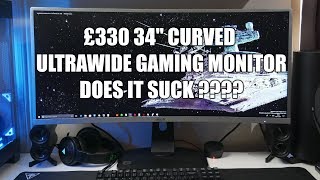 ElectriQ 34 2K QHD Freesync Curved Gaming Monitor Review [upl. by Dougie408]