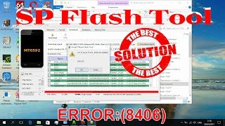 SP Flash Tool error 8406 solution  решение  solución  Lösung [upl. by Plath]