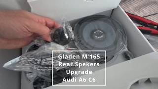 Audi A6 C6 Rear Speaker Upgrade Gladen MLine AudiA6C6 CarAudioUpgrade [upl. by Munt]