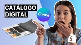 Cómo crear un CATÁLOGO DIGITAL GRATIS  plantilla 🎁 [upl. by Dlarej857]