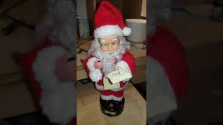 Gemmy animated standing christmas figure with music [upl. by Alyl]