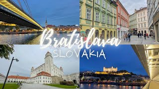 TRAVEL VLOG  One day in Bratislava Slovakia 🇸🇰 [upl. by Repsac]