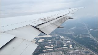 Delta Boeing 767400ER Pushback Taxi and Takeoff from Atlanta ATL [upl. by Deirdra]