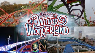 Roller Coasters at Hyde Park Winter Wonderland 2021  8 4K OnRide POVs [upl. by Nylecyoj]