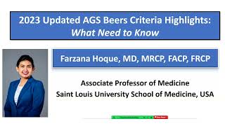 How to Choose Medicine Safely for Elderly Patients  AGS Beers Criteria 2023 Updates [upl. by Swee]