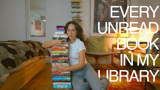 EVERY UNREAD BOOK IN MY LIBRARY books Ive bought and never read [upl. by Croom]