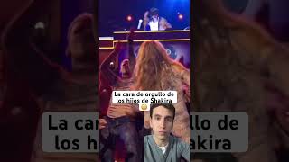 La cara de orgullo de los hijos de Shakira 😳 shakira bizarrap bzrp hijos pique [upl. by Heidt95]