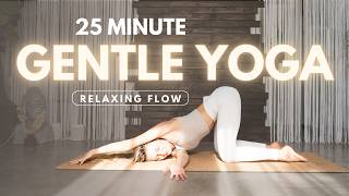 25 MIN Gentle Yoga Flow  For Inner Peace amp Relaxation  Slow Yoga [upl. by Hatch]