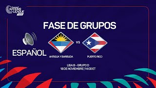 Antigua y Barbuda vs Puerto Rico  Liga de Naciones Concacaf 202324 [upl. by Eisnil]