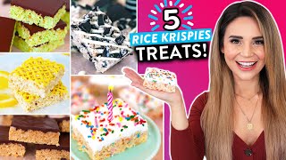 5 DIY RICE KRISPIES TREATS RECIPES You Have To Try [upl. by Riki]