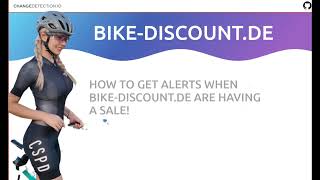 BikeDiscountde  NEVER miss out on a sale again use changedetectionio [upl. by Lokkin71]