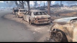 Santa Rosa Fire Tubbs Fire Aftermath October 9 2017 [upl. by Liartnod]