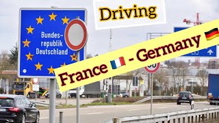 Crossing Border from MülhausenFrance to BadenWürttemberg Germany france to germany by car [upl. by Ietta]