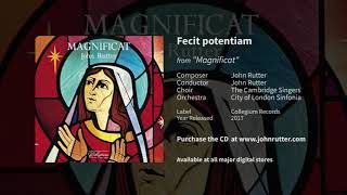 Fecit potentiam  John Rutter The Cambridge Singers City of London Sinfonia [upl. by Etteb]