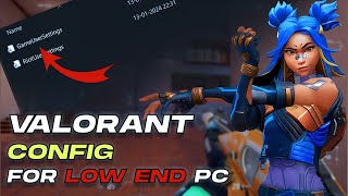 Valorant Best Configs for low end pc  Valorant lag fix  ultra low graphics Valorant  2024 [upl. by Lebatsirhc]