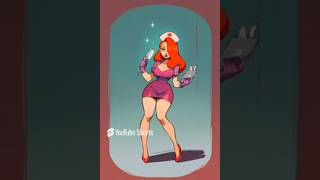 Ai Generated Jessica Rabbit Company Cosplay LOVE 💜 [upl. by Inaboy]