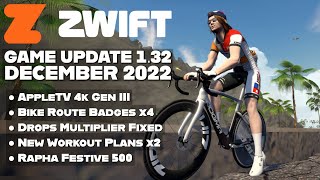 ZWIFT Updates December 2022 Minor Updates amp Fixes  Rapha Festive 500 [upl. by Einalem]