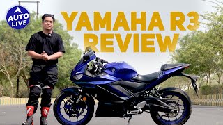 Yamaha R3 Ride Review  Auto Live [upl. by Hcire]