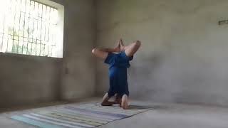 Sirsasana or Headstand  31  One Hour selfchallenge [upl. by Kusin581]