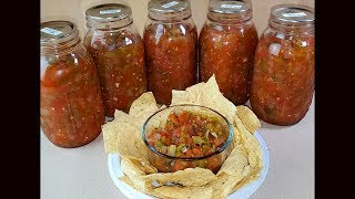 Making and Canning Fresh Chunky Salsa  Complete Walkthrough [upl. by Mccollum]