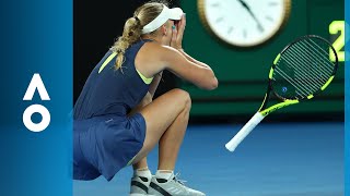 Halep v Wozniacki third set highlights F  Australian Open 2018 [upl. by Marten]