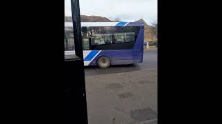 Midland Bluebird Wright Streetlite 0431 in Tillicoultry on route 52 to Alloa [upl. by Scharaga]