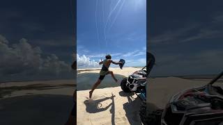 Crazy huge Kitesurfing jump off a massive dune 😱🤯 [upl. by Notfol553]