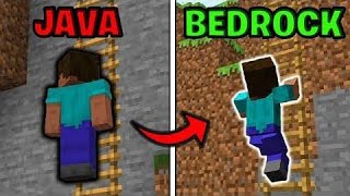 Java Vs bedrock version Minecraft viral [upl. by Annawak]