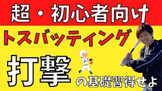 【超・初心者向け】トスバッティングで打撃の基礎を習得せよ！ [upl. by Purpura]