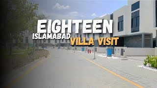 Eighteen islamabad  10 marla villa visit inside tour luxury project site visit [upl. by Chessa490]