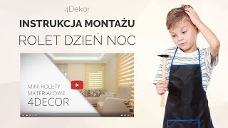 Rolety Mini Dzień Noc Estika  Instrukcja montażu [upl. by Yerot]