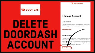 How to Delete Doordash Account 2022 [upl. by Elmina]