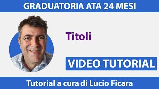 Graduatorie Ata 24 mesi Assistente Amministrativo con inserimento titoli  VIDEO TUTORIAL  2 [upl. by Pierpont590]