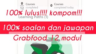 Soalan Dan Quiz Grabfood100 Lulus Soalan Dan Real Jawapan Untuk Grabfood 12 Modul [upl. by Dowling]