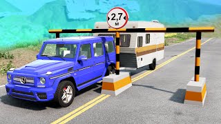 Cars vs Width Restriction 2 ✅ BeamNG Drive  GipsoCartoon [upl. by Nara714]