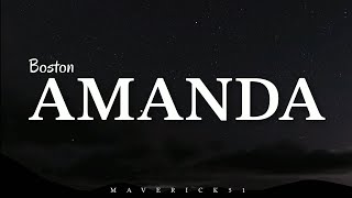 Amanda LYRICS by Boston ♪ [upl. by Laidlaw]