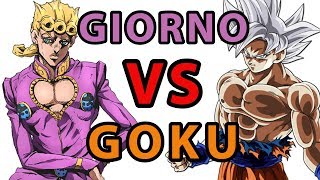 Giorno Giovanna Vs Goku  JoJos Bizarre Adventure Part 5 Golden Wind amp DBS [upl. by Dedrick]