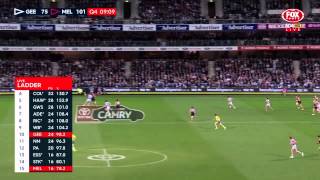 Geelong v Melbourne Final Quarter  Round 12 2015 [upl. by Tyoh]