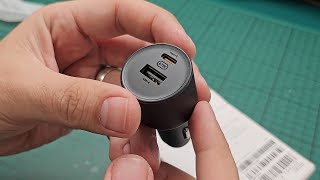 Xiaomi 67W Car Charger USBA  TypeC  unboxing impressions and full test [upl. by Eynenihc]