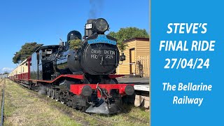 Steves Final Ride  Bellarine Railway [upl. by Portingale374]