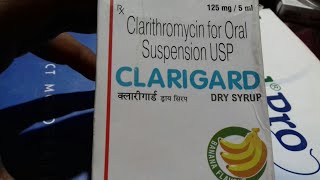 CLARIGARD Dry Syrup  Use  Doages  Side Effect  Compostion  Price  Full Hindi Review [upl. by Quickman]