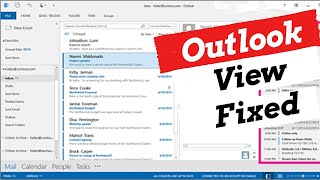 Fixed Outlook Inbox view suddenly changed [upl. by Attegroeg566]