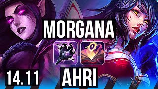 MORGANA vs AHRI MID  5322  EUW Diamond  1411 [upl. by Charmane433]